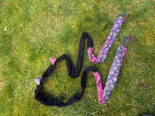 Sparkle leopard tie on horns