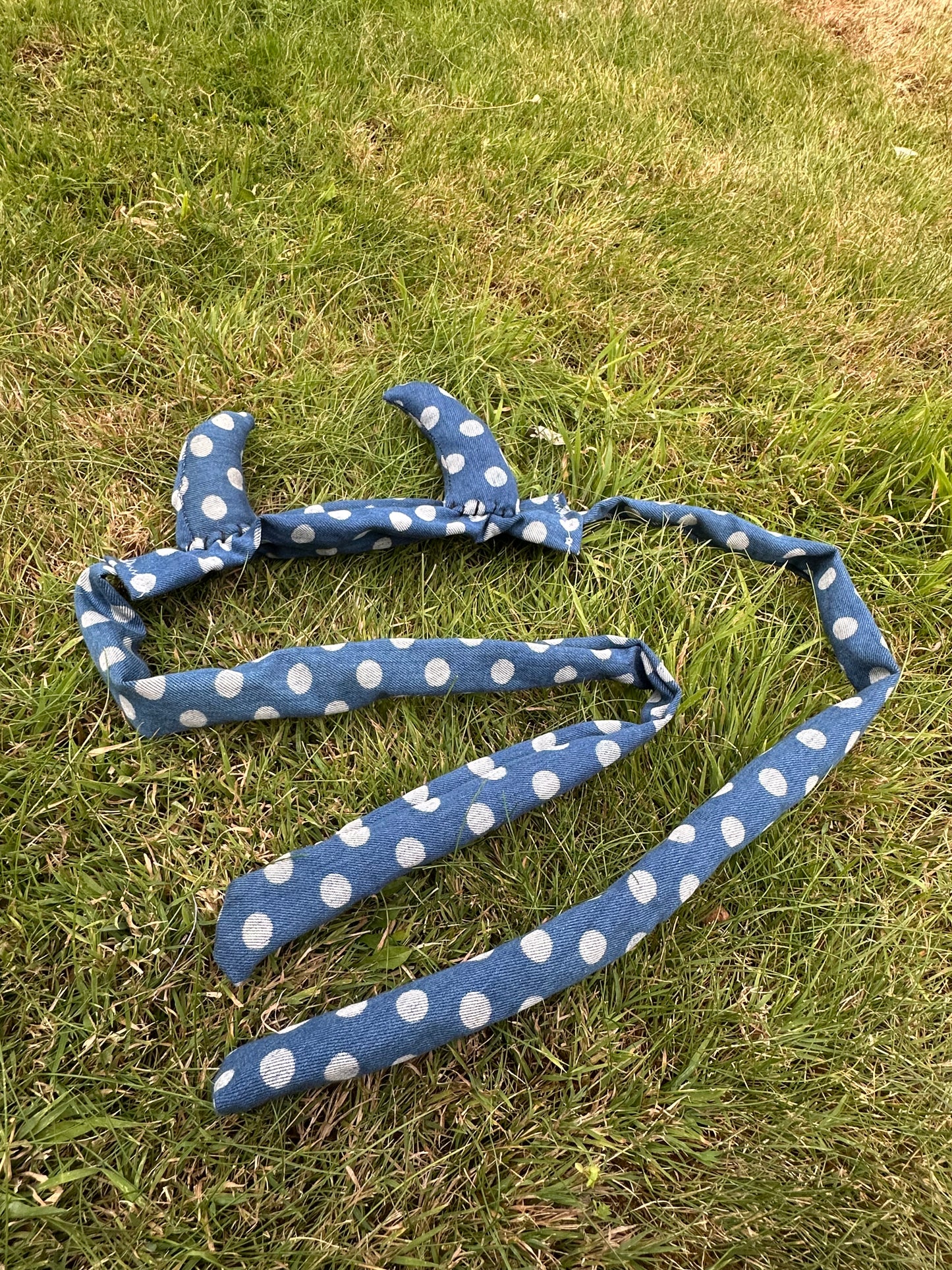 Denim polka horns