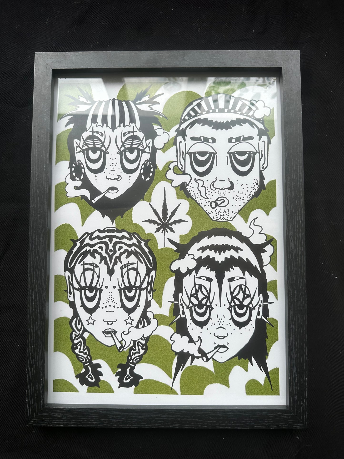 ‘Smokey Heads’ A3 print