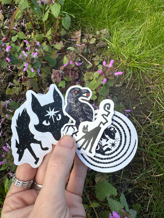 Folklore creatures sticker bundle