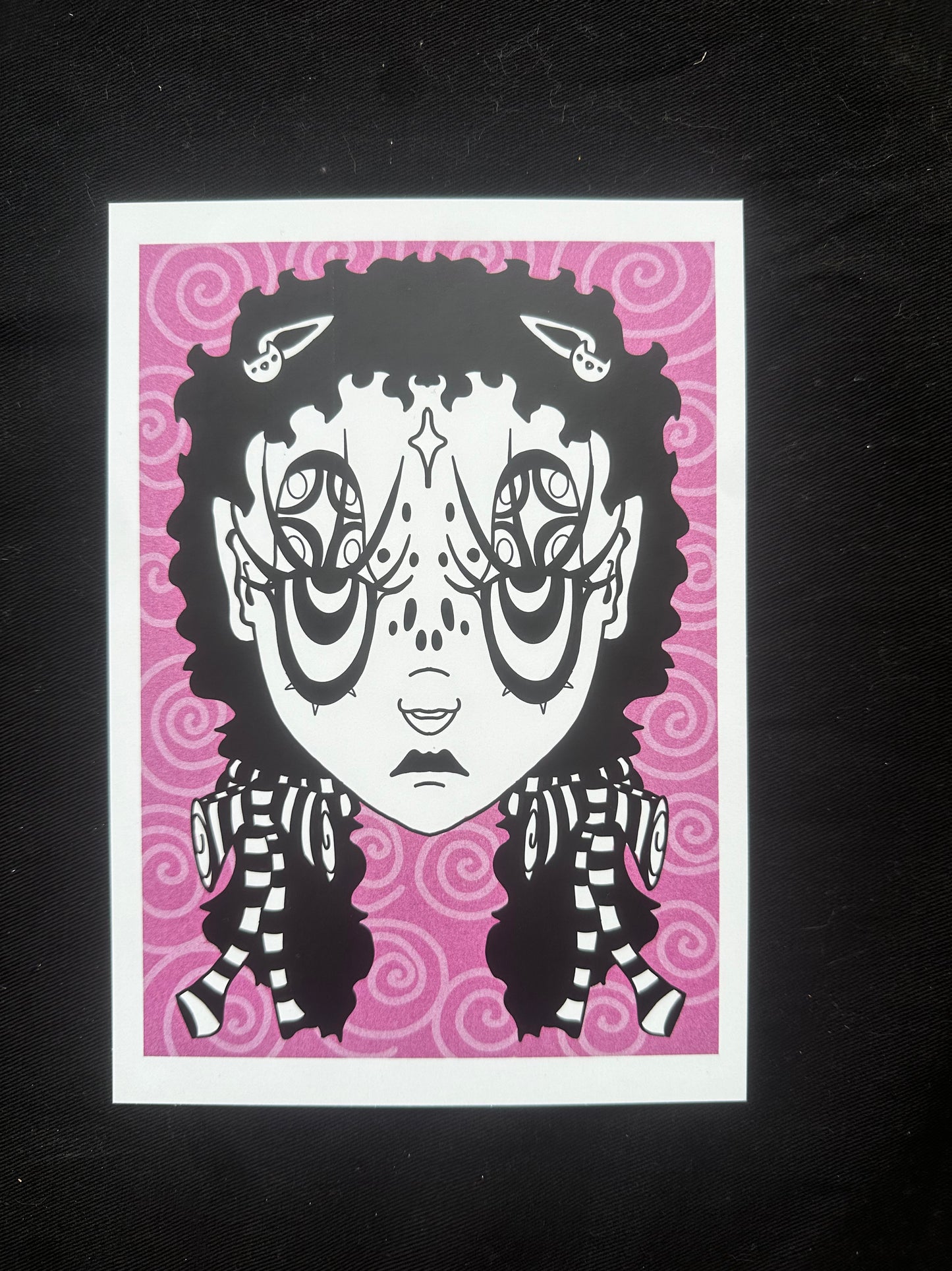 Trippy head A5 print