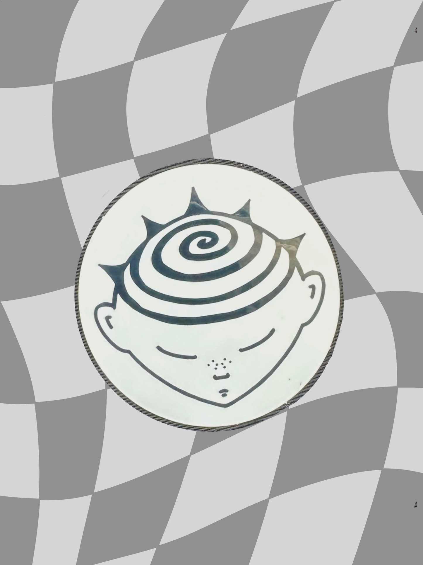 Spiral head sticker