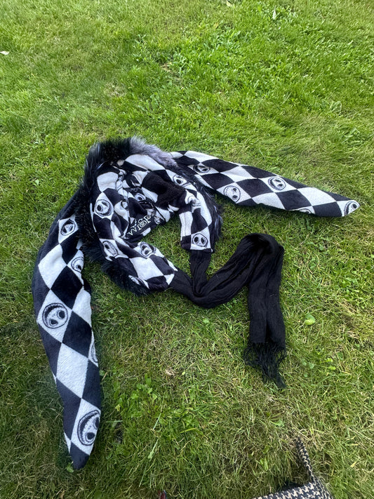 Harlequin Bunny Hood